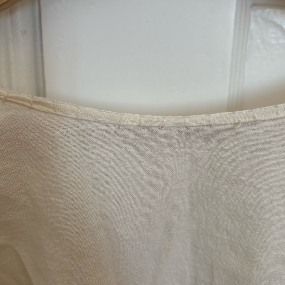 Vintage Embroidered Cream Women's Top - Picture 9 of 12